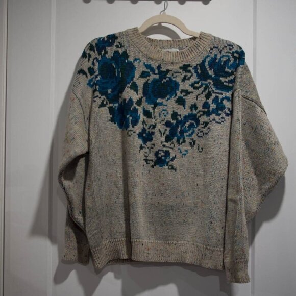 Vintage Together Sweater Floral with Rainbow Specks - Picture 2 of 9